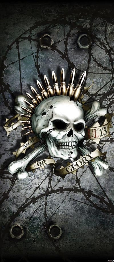 Alchemy Skull Ammunition Photo Wallcovering
