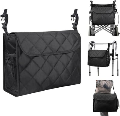 Waterdichte rolstoeltas met grote capaciteit - multifunctionele opbergtas voor rolstoel en rollator