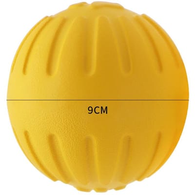 7/9 cm onverwoestbare, massief rubberen bal voor hondentraining, kauwen, apporteren en bijten. Hondenspeelgoed voor kleine, middelgrote en grote honden. Interactief.