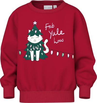 NAME IT - NMFVISMAS LS NREG SWEAT BRU - Meisjes - Sweaters