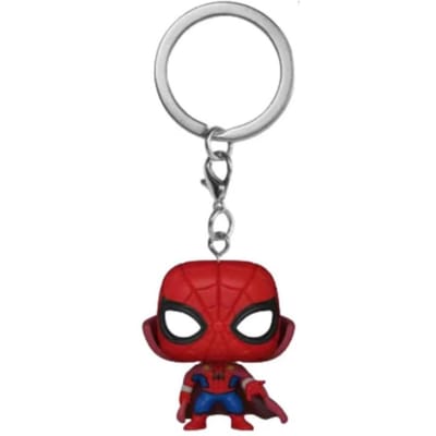 hete Marvel Spider Man Creatieve Student Sleutelhanger Hanger Anime Periferie Mannen Auto Sleutelhanger Mode Vrouwen Tas Accessoires Leuke Cadeaus 4cm donkere kaki kleur