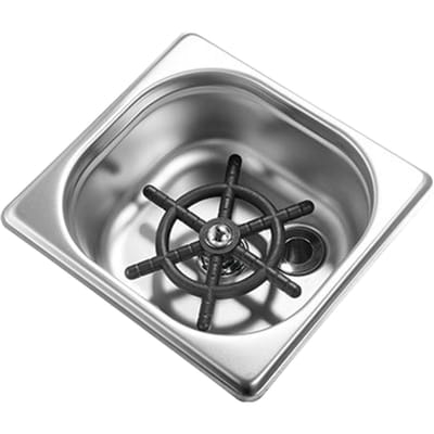Ingebouwde Glasspoeler voor Keuken Zink Roestvrij Staal Fleswasser Automatische Meerdere Gaten Spuitbekerwasser voor Zink zilver