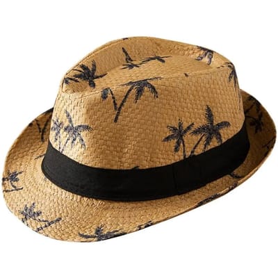 Stro Zonnehoed Heren Dames Vrije Tijd Ademend Cowboy Brede Rand Jazz Hoed Zonbescherming Trendy Strand Hoeden Zomer brown