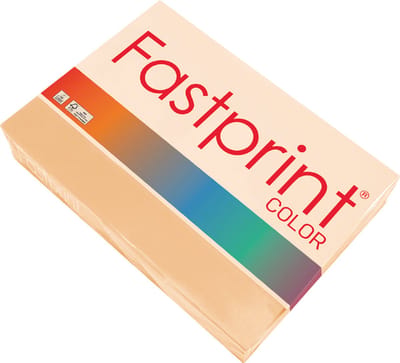 Kopieerpapier Fastprint A4 120gr zalm 250vel - 5 stuks