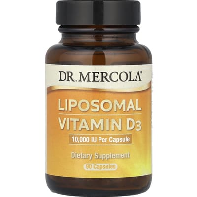 Dr. Mercola, liposomale vitamine D3, 10.000 IE, 90 capsules