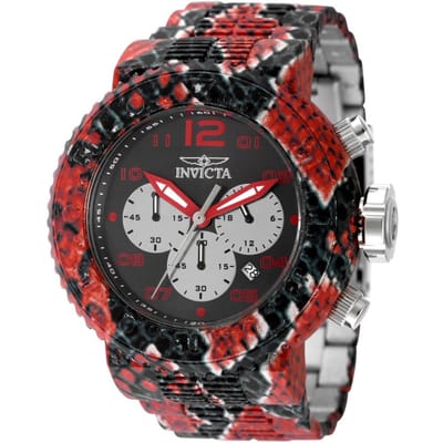 Invicta Pro Diver 48552 Heren Horloge - Quartz Uurwerk - Roestvrij Staal met zwarte Wijzerplaat - 52mm