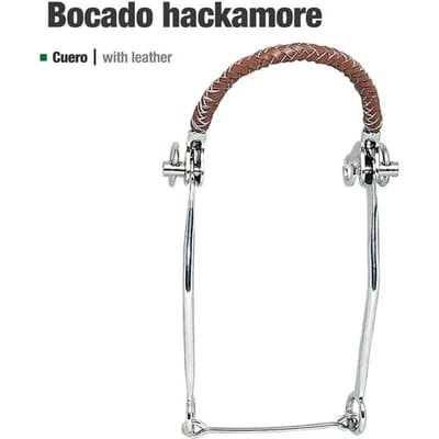 Leren hackamore voor paard Zaldi 251714