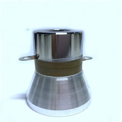 Ultrasone Transducer - Vibratiekop Reiniger - Onderdelen Reinigen - 33kHz Frequentie - 60W Vermogen - Zilver