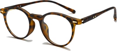 Computer Bril - Rond Luipaard | Anti Blauw Licht Bril / Zonder Sterkte | Fashion Favorite