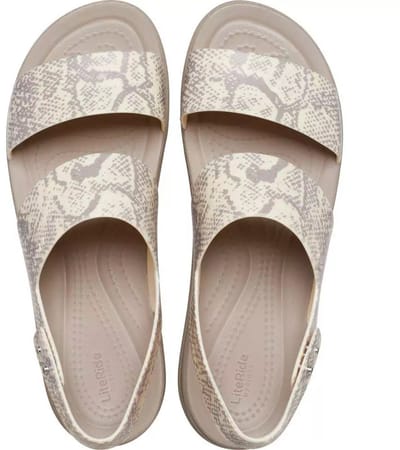 Crocs Brooklyn Snake Low Wedge Vanilla/Multi Maat 42/43 US 11