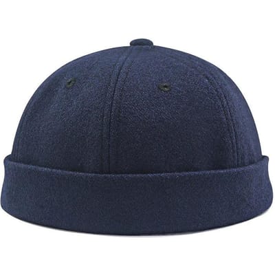 Grote Maat 65cm Winter Pluche Warm Wol Papa Verhuurder Hoed Dames Heren Grote Maat Skullies Mutsen Petten Hip Hop Rond Guppi Baret Hoeden L 56-60cm marineblauwe kleur