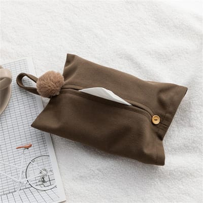 Boîte Distributeur de Mouchoirs en Toile Suspendue Style Japonais Maison Voiture Serviette Serviette en Papier Boîte Étui Support Décoration de Table