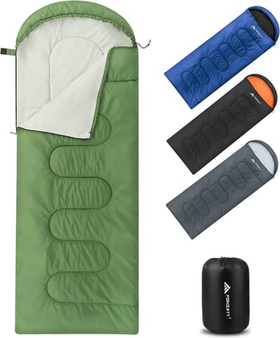 Slaapzak, 3/4 seizoenen, slaapzak, kleine pakmaat, zomerslaapzak/winterslaapzak, dekenslaapzak, camping, reizen, festival, geschikt voor verschillende