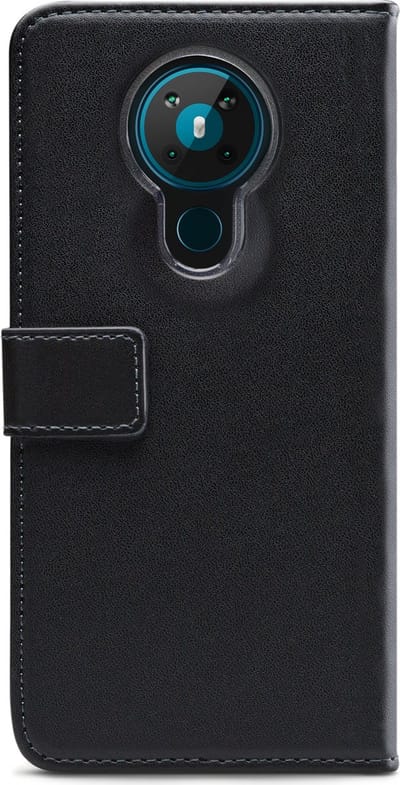 Mobilize Telefoonhoesje geschikt voor Nokia 5.3 Hoesje | Mobilize Classic Gelly Wallet Bookcase Portemonnee | Pasjeshouder voor 2 Pasjes | Telefoonhoesje voor Pinpas / OV Kaart / Rijbewijs - Zwart