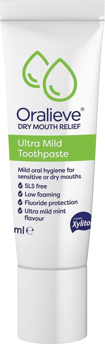 OraLieve Ultra-Mild Tandpasta Droge Mond – SLS-vrij – Fluoride – 75 ml