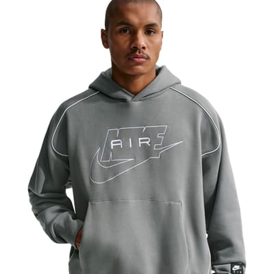 Nike fleece Hoodies Heren - Grijs - Maat L - Katoen Jersey