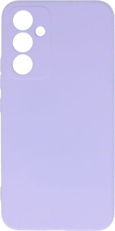 Camera bescherming Siliconen back cover hoesje met zachte microvezelvoering - Geschikt voor Samsung Galaxy A34/A34 5G - Lila