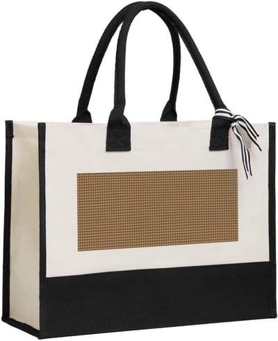 Canvas Tote Bag - Draagtas Herbruikbaar - Dagelijks Gebruik - Opvallende Print - 43 x 33 x 16.5 cm