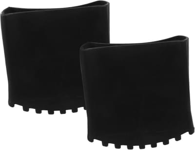 Laddervoetkussens - Rubberen voetjes - Veiligheid verbeteren - Antislip materiaal - 2 stuks - Zwart