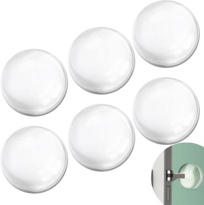 Deurstoppers - Deurstoppers voor binnen - Transparante zelfklevende deurstoppers - Siliconen deurstopper - Transparante muurbeschermers - Rubber - Diameter 4 cm - Dikte 0.8 cm - Beschermt Muren en Deuren - 6Stuks - Ronde