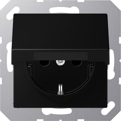 Jung A500 Wandcontactdoos 16A 250V IP44 Met Veiligheidsafdekking (Europese Stekkerdoos) - A1520BFKIKLSWM