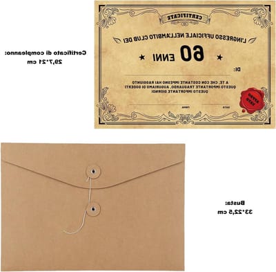 Verjaardagskaart voor jaarcertificaat - Origineel cadeau idee voor diploma, humoristische kaarten en leuke gadgets