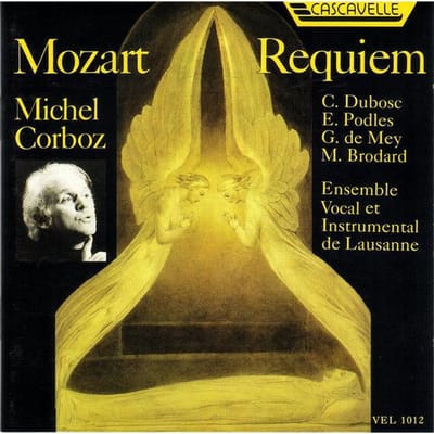 CD MOZART - Requiem / Corboz VEL1012 Cascavelle 1991 Zwitserland Klassiek Gebruikt yellow