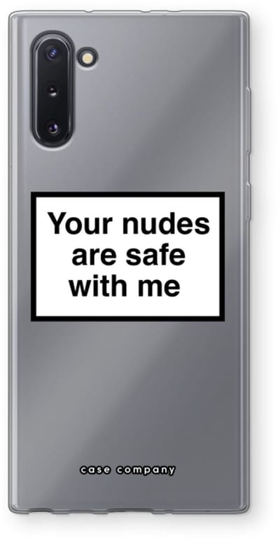Hoesje geschikt voor Samsung Galaxy Note 10 hoesje - Safe with me - Soft Cover Telefoonhoesje - Bescherming aan alle Kanten en Schermrand