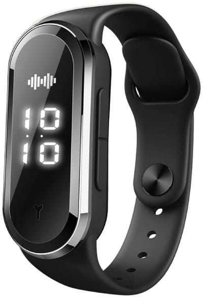 Dailygoody - Ultrasone muggenbeschermingsarmband - Elektronische anti-muggenarmband - Zwart - Insectenbescherming - Veilig voor kinderen en volwassene