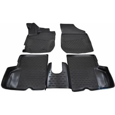 J&J AUTOMOTIVE | Tapis De Sol En Caoutchouc 3D Exclusive Pour Renault Captur 2013-2019 noir