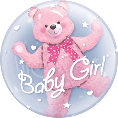Double Bubbles ballon Baby Girl