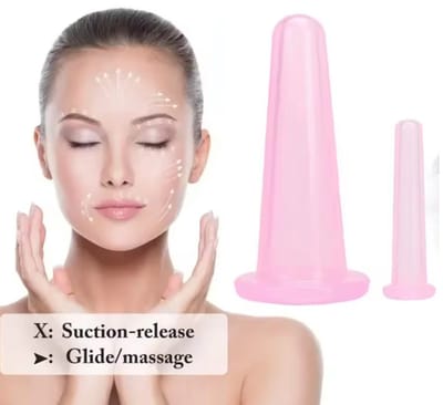 Actie4you® - Silicone Massage Cup Set - Anti Cellulite Cupping - Vacuüm Cupping set - 2 stuks (1.5 cm & 3.6 cm) - Cups therapy - Siliconen - Bloedsomloop versnellen – Universeel - Roze