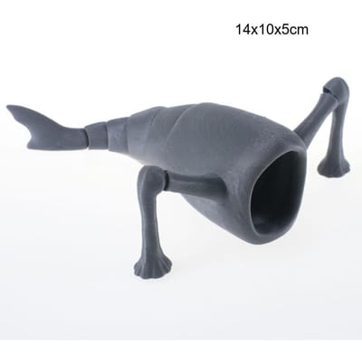 14 stuks 3D Print Zeeeter Bloop Gran Maja Actiefiguur Model Speelgoedpop Kerstcadeau Gewrichtsbeweegbare Diepzee Monster Beeldjes gray