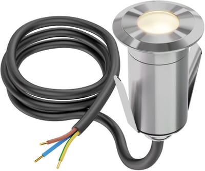 LED inbouw terrasverlichting - 35mm - 0.6 Watt - 2800K - RVS