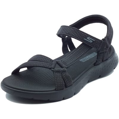 Skechers Go Walk Flex Zandal - Sublime - Dames Sandalen - Zwart
