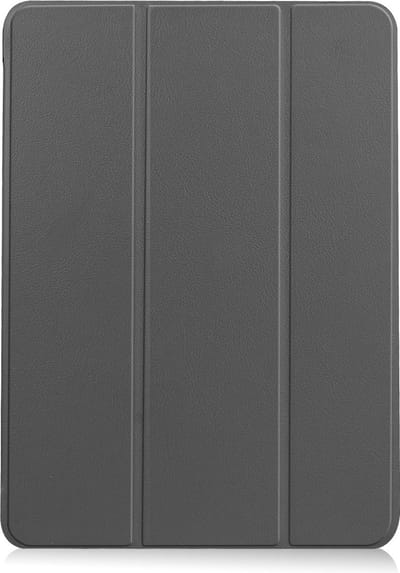 Hoesje - Geschikt voor Apple iPad Air 6 (2024) - 13 inch - 6e Generatie - M2 - Dun & Stevig - Trifold Bookcase - Hard Cover Case - Met Uitsparing Geschikt voor Apple Pencil - Hardcover Book - Tablet Hoes - Grijs