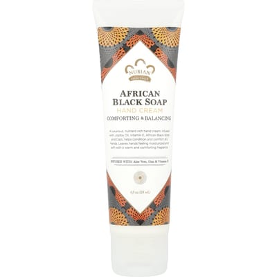 Nubian Heritage, Hand Cream, African Black Soap, 4 fl oz (118 ml) gray
