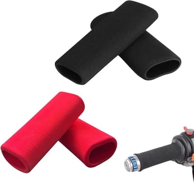 Set van 4 Universele Schuim Handvatten voor Fietssturen, Antivibratie Fietsgrips, Eenvoudige Montage en Comfortabel Gebruik