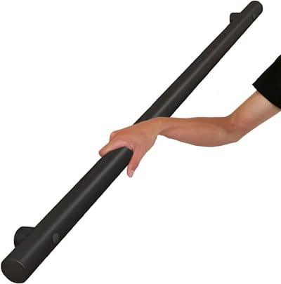Trapleuning - Wandsteun - Veilig Traplopen - Roestvrij Staal - 80cm - Zwart