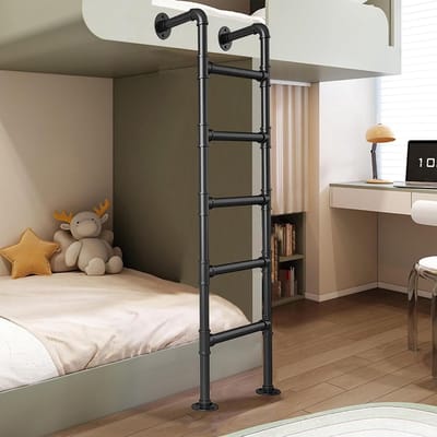 Uitgangsladder - Veiligheidsladder - Veilige Toegang - Verstelbare Lengte - 100-300 cm - Zwart