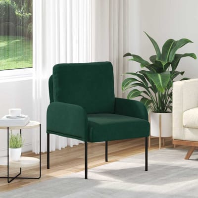 vidaXL - Banken - met - kussen - 55cm - Donkergroen - Multiplex