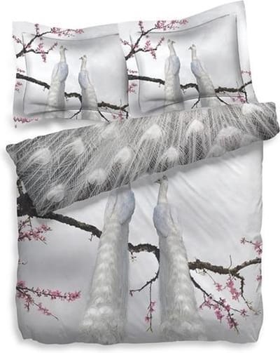 Heckett & Lane Mayour Dekbedovertrek - Eenpersoons - 140x200/220 cm - Marshmellow