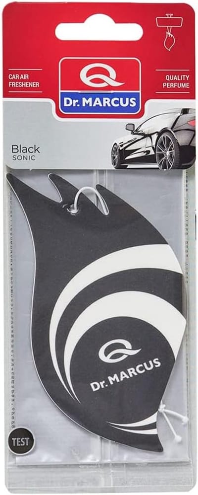 Luchtverfrisser Auto - Geurhanger Interieur - Frisse Geur - Universele Haak - 10g Gewicht - Zwart