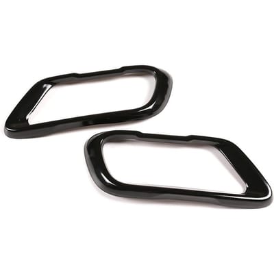 Zwart Staal Achter Uitlaatpijp Cover Trim Voor Bmw X5 G05 X6 G06 X7 G07 2019-21 M