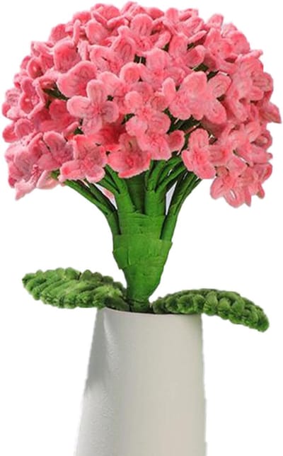 Gehaakte Bloemen - Breiset Boeket - Hobby Creatie - Compleet met Garen - 18.5 cm Hoog - Multicolor
