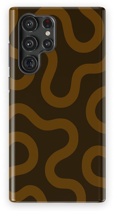 DripCase Motion Flow Tough Hoesje Samsung Galaxy S22 Ultra | Backcover met Mag | Trendy Design | Valbescherming | Fluid Roots