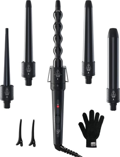 Krultang 5 in 1 - Fohnborstel - Hairwrap - Multistyler - Airstyler - Zwart