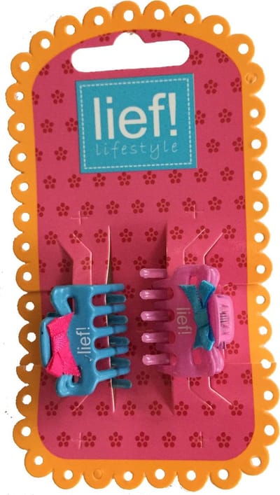 Haarklemmetjes met strikje Blauw/Roze - Lief Lifestyle