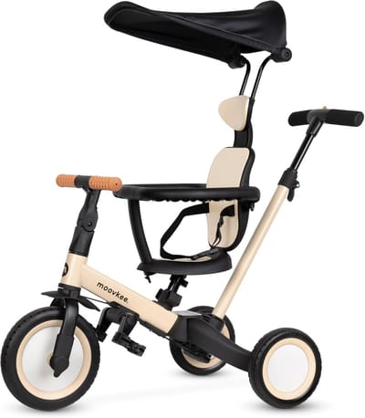 Moovkee MIKE PRO 6-in-1 Loopfiets/Driewieler Kinderen Pretty Nude