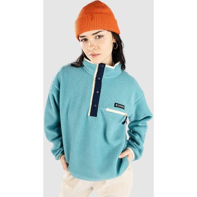 Columbia Helvetia II Cropped Half Snap Fleece Half-Zip Fleece Trui blauw